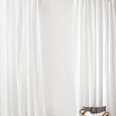 Tie top curtain panel in various colors