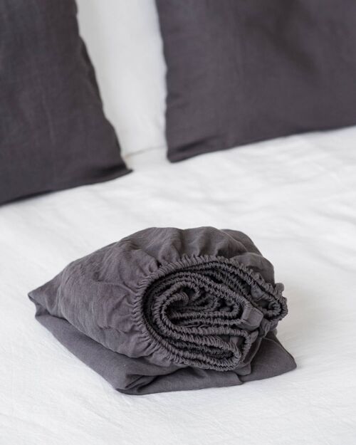 Charcoal Gray Fitted Sheet