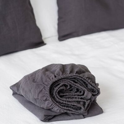 Charcoal Gray Fitted Sheet