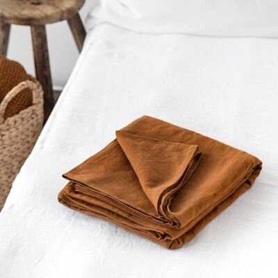 Cinnamon Linen Flat Sheet