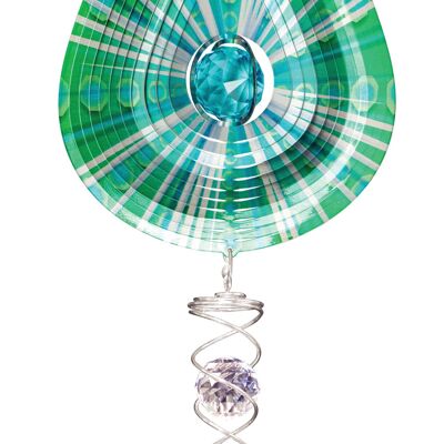 Crystal Teardrop Aqua Artist Crystal Tail