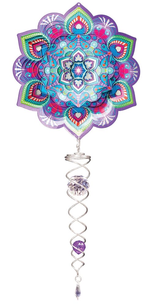 Mandala Lotus Artist Crystal Tail