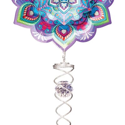 Mandala Lotus Artist Crystal Tail