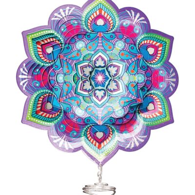 Queue de cristal d'artiste Mandala Lotus