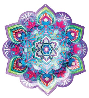 Moulin à vent Mandala Lotus 1