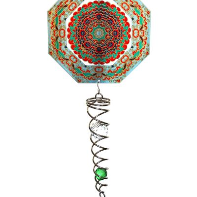 Coda di cristallo dell'artista Mandala Octagon