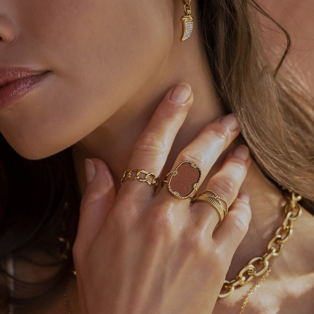 Zelda-Ring - Naturstein