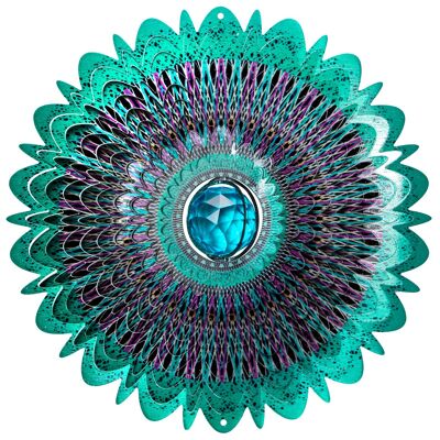 Mandala-Weltraum-Kristall-Windspiel