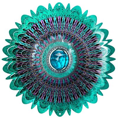 Mandala Space Crystal  Wind Spinner