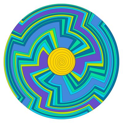 Mandala Swirl Wind Spinner