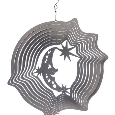 Moon & Stars Silver Wind Spinner