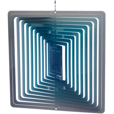Square Fading Blue Wind Spinner