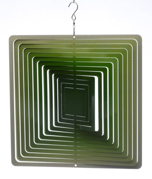 Square Fading Green Wind Spinner