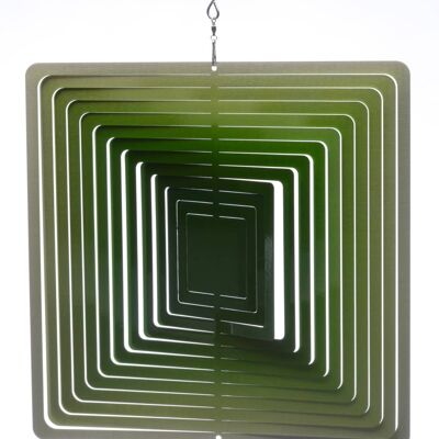 Square Fading Green Wind Spinner