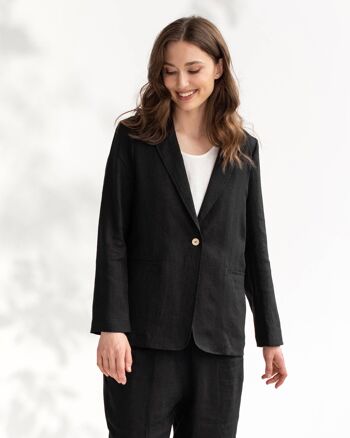 Blazer en lin femme PLAID 4