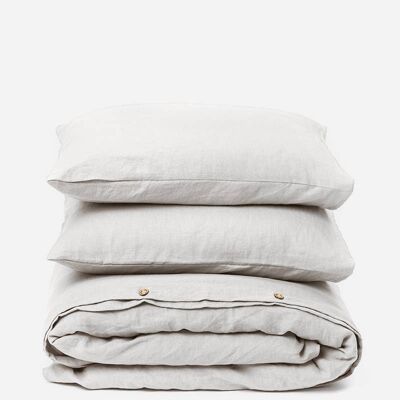 Light grey duvet cover set (3pcs)