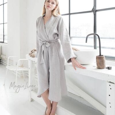 Linen Bath Robe in various colors