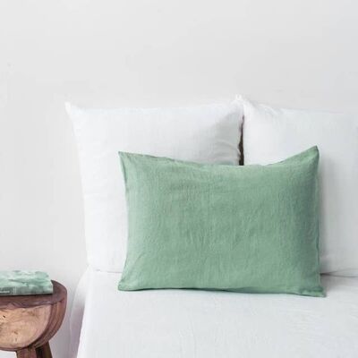 Funda de almohada verde Matcha