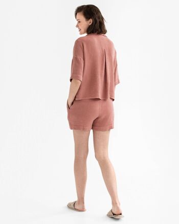 Chemise gaufrée CHARTRES en Sienne brûlée 3