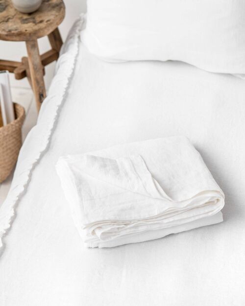 White linen flat sheet
