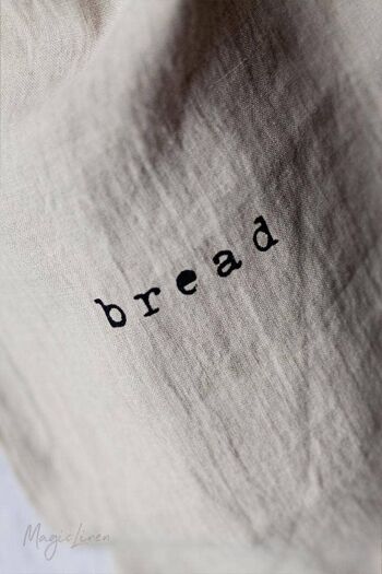 Sac à pain en lin imprimé 3