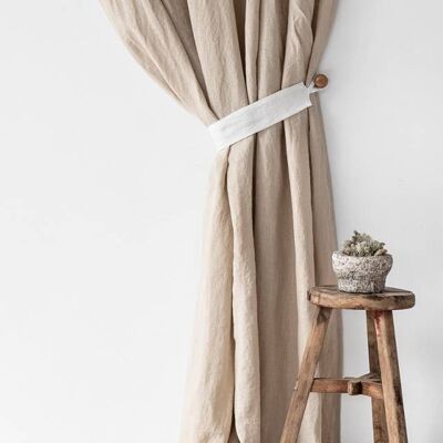 Linen Curtain Tie-Back Set of 2