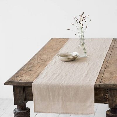 Linen table runner in various colors