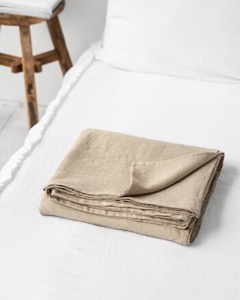 Drap plat en lin naturel 1