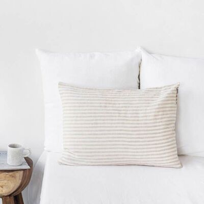 Striped in Natural Pillowcase