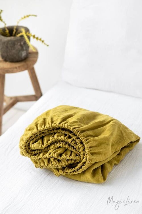 Moss Yellow Fitted Sheet