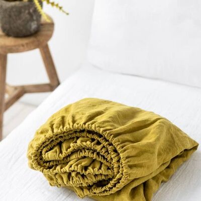 Moss Yellow Fitted Sheet