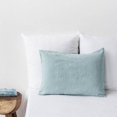 Funda de almohada azul polvoriento