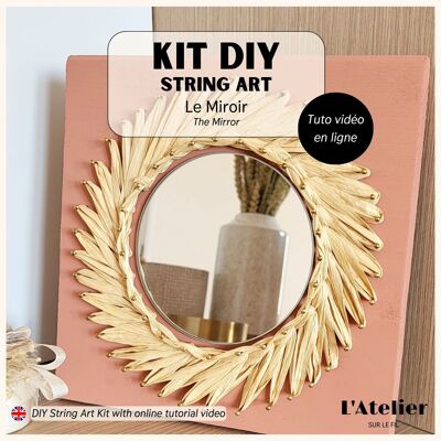 Kit de arte con cuerdas DIY - Espejo | cajas de bricolaje