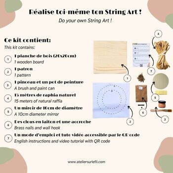 Kit DIY String Art - Miroir | Box DIY 3