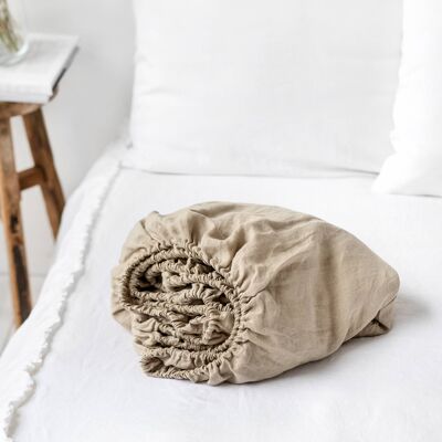 Natural Linen Fitted Sheet