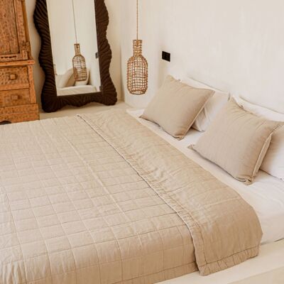 Linen Quilted Bedspread