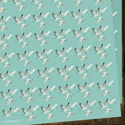 Sand Cranes Gift Wrap