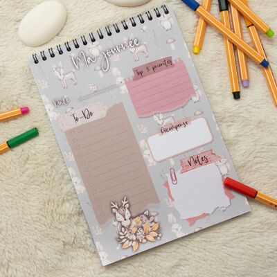 Daily Planner Block 30 pages November Forest