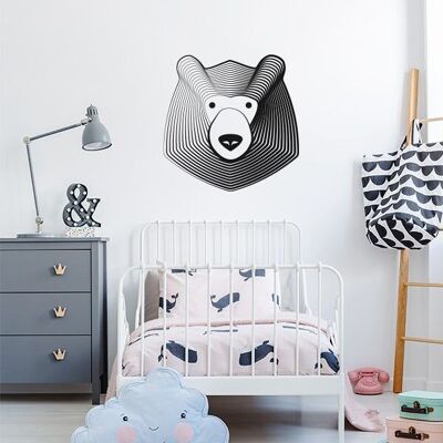 Adesivo decorativo da parete con orso