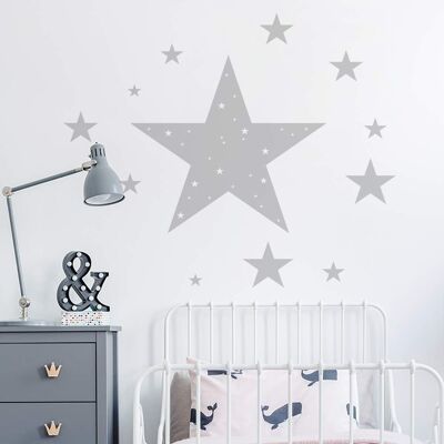 Adesivo decorativo da parete con stella
