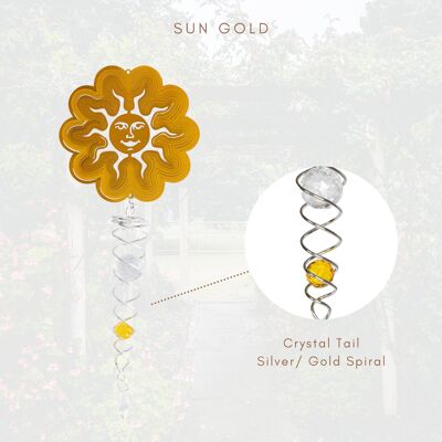 Coda di cristallo dell'artista Sun Gold