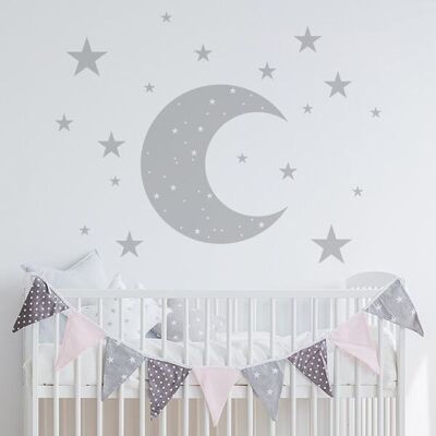 Moon decorative wall sticker