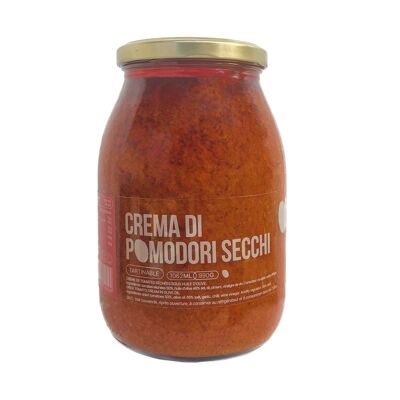 Pflanzencreme in Olivenöl - Streichbar mit Olivenöl - Crema di pomodori secchi - Getrocknete Tomatencreme in Olivenöl (990g)