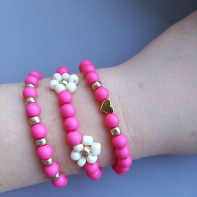 Ensemble de bracelets pour enfants marguerite