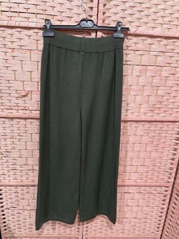 Pantalon italien long, confortable et élastique aux couleurs unies 6