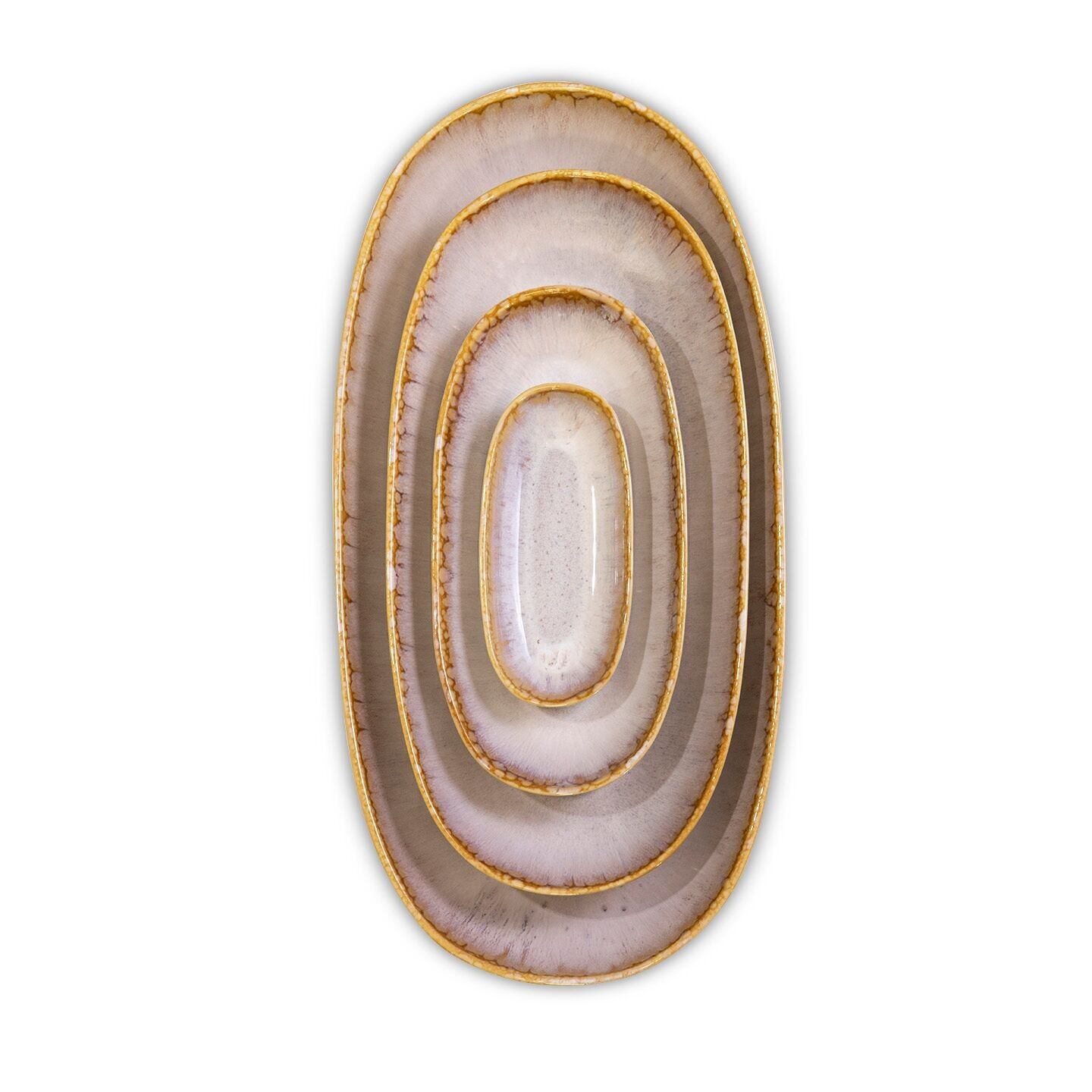 Amazonia serving plates set of 4 gray | Portugal