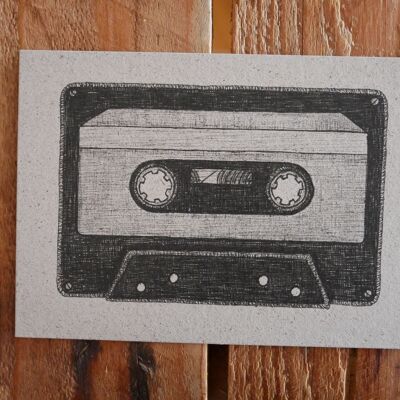Cassette de papier d'herbe pour carte postale