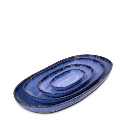 Amazonia serving plates set of 4 blue | Portugal