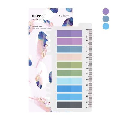 Periwinkle | Adhesive strips | Adhesive markings | Tabs and writable labels | Page marker, tabs | Page marker | Text Strip Page Marker