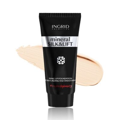 Base de maquillaje mineral - Silk & Lift - 30 ml - Ingrid Cosmetics - 5 tonos - 29